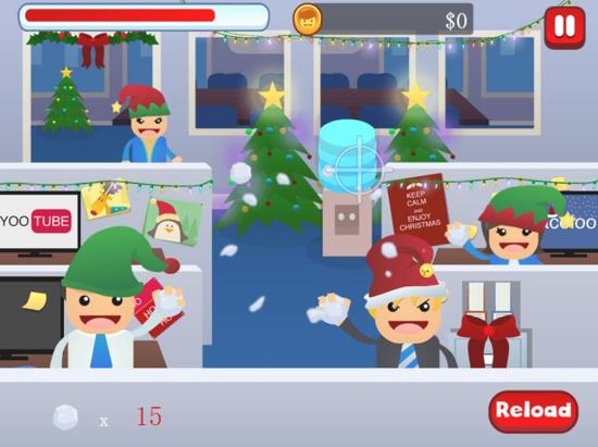 办公室雪球大战截图