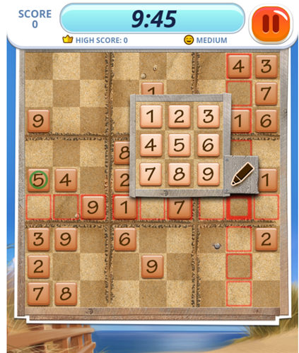 沙滩数独截图